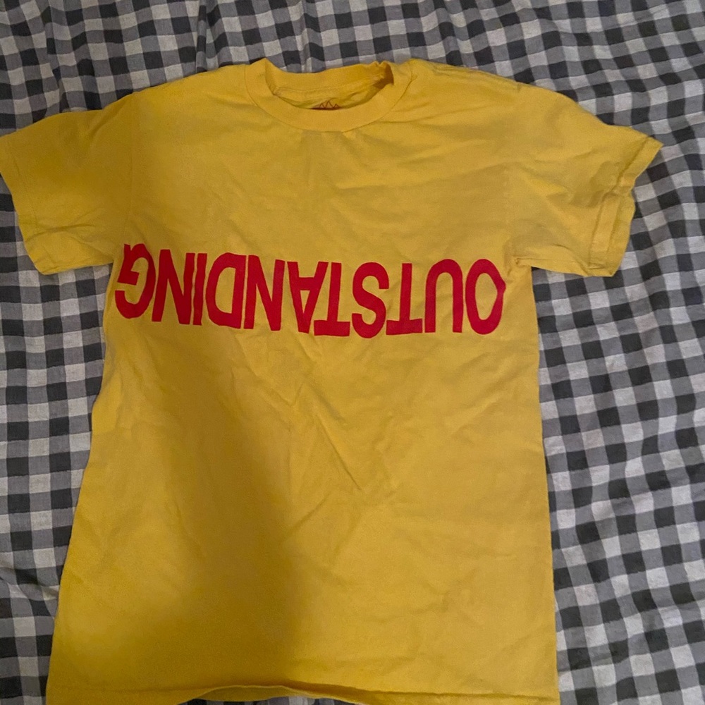 urban outfitters yellow outstanding t shirt